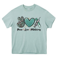 Arona peace love phlebotomy Heavy Core Tee - MaliasSmallBusiness