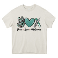 Peace Love Phlebotomy Heavy Core Tee | Teevron