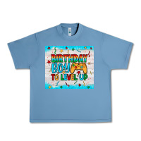 Pebble Blue birthday boy to level up Urban Heavy Tee - JahusDesignShop