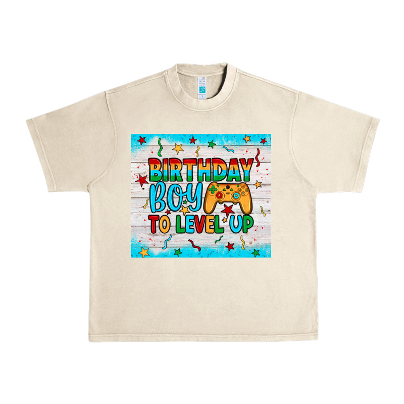 Birthday Boy To Level Up Urban Heavy Tee by JahusDesignShop | Teevron
