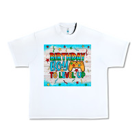 White birthday boy to level up Urban Heavy Tee - JahusDesignShop