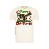 Vintage Arctic maine coon cat merry christmas Vintage Tee - LillyAllenDesigns
