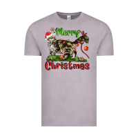 Vintage Zinc maine coon cat merry christmas Vintage Tee - LillyAllenDesigns