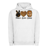 Pigment Lunar Rock Peace Love Lion Head Urban Hoodie - LillyAllenDesigns