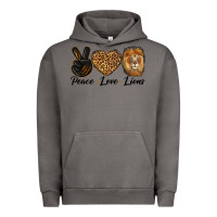 Pigment Tornado Peace Love Lion Head Urban Hoodie - LillyAllenDesigns