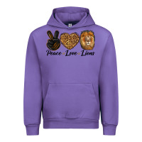 Tulip Peace Love Lion Head Urban Hoodie - LillyAllenDesigns