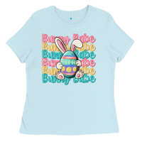 Baby Blue bunny babe Ladies Tee - MaliasSmallBusiness
