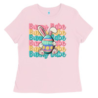 Bubblegum Pink bunny babe Ladies Tee - MaliasSmallBusiness