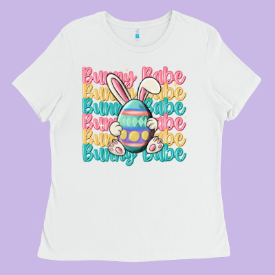 Bunny Babe Ladies Tee Designed By Maliassmallbusiness