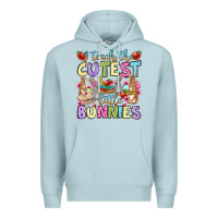 Blue Mist Easter Day I teach the cutest little bunnies Premium Hoodie - OliviaCreatesArt