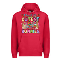 Cardinal Easter Day I teach the cutest little bunnies Premium Hoodie - OliviaCreatesArt
