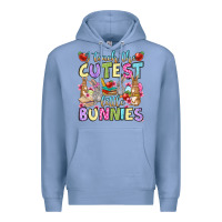Colony Blue Easter Day I teach the cutest little bunnies Premium Hoodie - OliviaCreatesArt