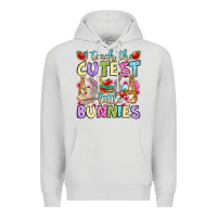 Dove Grey Easter Day I teach the cutest little bunnies Premium Hoodie - OliviaCreatesArt