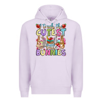 Lilac Easter Day I teach the cutest little bunnies Premium Hoodie - OliviaCreatesArt
