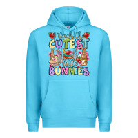 Ocean Blue Easter Day I teach the cutest little bunnies Premium Hoodie - OliviaCreatesArt