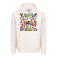 Pale Pink Easter Day I teach the cutest little bunnies Premium Hoodie - OliviaCreatesArt