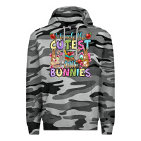 Slate Camo Easter Day I teach the cutest little bunnies Premium Hoodie - OliviaCreatesArt