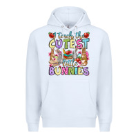 White Easter Day I teach the cutest little bunnies Premium Hoodie - OliviaCreatesArt