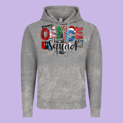Office Squad Christmas Vintage Hoodie Designed By Lillyallendesigns