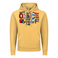 Vintage Mustard Office Squad Christmas Vintage Hoodie - LillyAllenDesigns