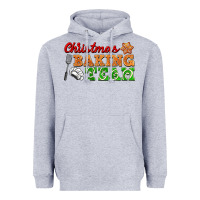 Heather Grey christmas baking team Heavyweight Hoodie - FaDigitalArtStudio