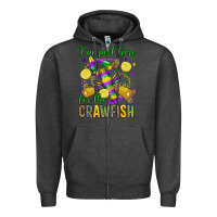 Charcoal Heather ı'm just here for the crawfish olivia Zipper Hoodie - OliviaCreatesArt