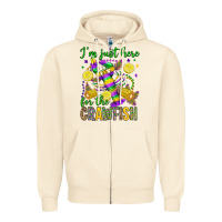 Sandshell ı'm just here for the crawfish olivia Zipper Hoodie - OliviaCreatesArt