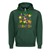 Sports Green ı'm just here for the crawfish olivia Zipper Hoodie - OliviaCreatesArt