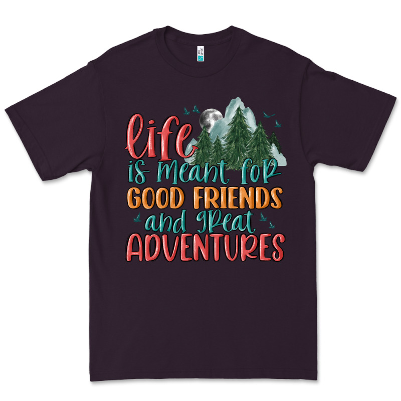 Life Is Meant For Good Friends And Great Adventure Premium Tee by MaliasSmallBusiness | Teevron