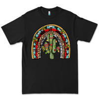 Black christmas cactus rainbow Premium Tee - JahusDesignShop