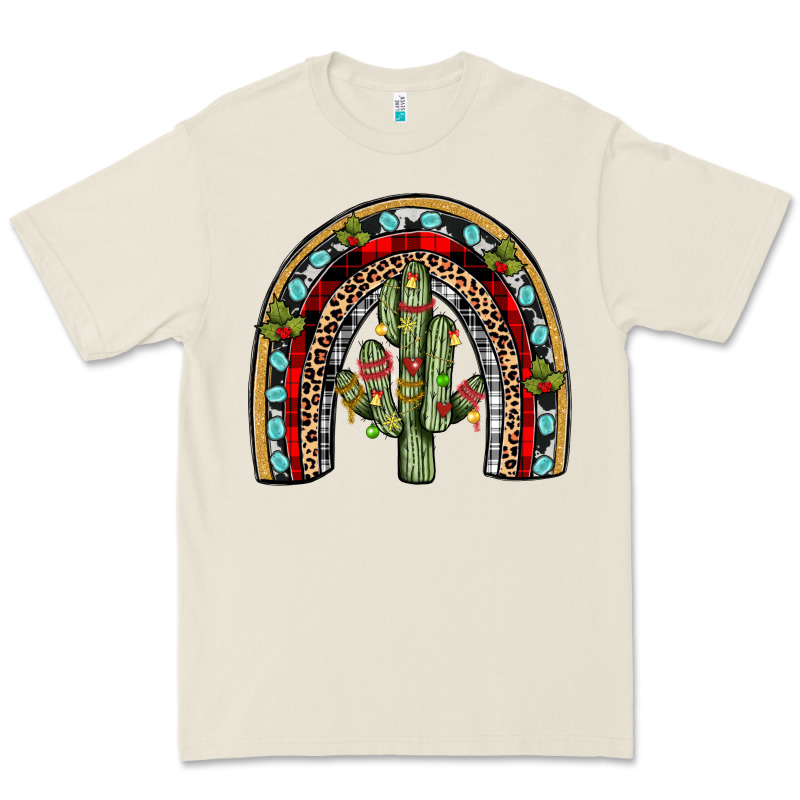 Christmas Cactus Rainbow Premium Tee by JahusDesignShop | Teevron