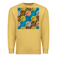 Antique Gold american football medal with leopard Premium Sweatshirt - BundleAndBundleShop