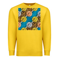Lemon american football medal with leopard Premium Sweatshirt - BundleAndBundleShop