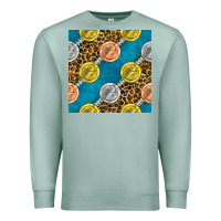 Seafoam american football medal with leopard Premium Sweatshirt - BundleAndBundleShop