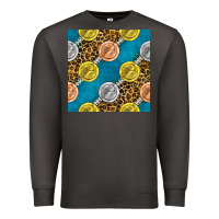 Smoke american football medal with leopard Premium Sweatshirt - BundleAndBundleShop