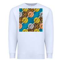 White american football medal with leopard Premium Sweatshirt - BundleAndBundleShop