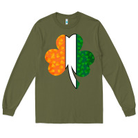 Army Green Shamrock Boobs St Patrick's Day design Long Sleeve Tee - Bettercallsaul