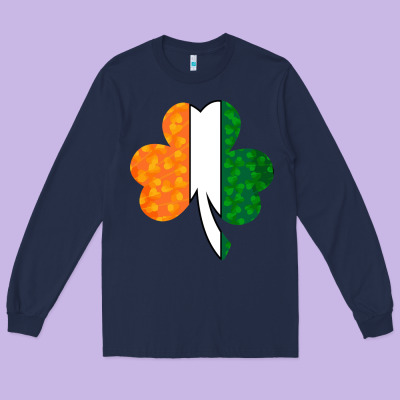 Shamrock Boobs St Patrick's Day Design Long Sleeve Tee Designed By Bettercallsaul