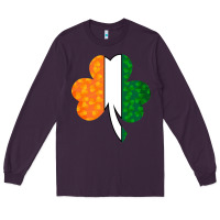 Plum Shamrock Boobs St Patrick's Day design Long Sleeve Tee - Bettercallsaul
