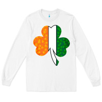 White Shamrock Boobs St Patrick's Day design Long Sleeve Tee - Bettercallsaul