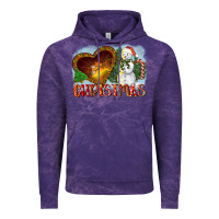 Cloud Purple Christmas Snowman Vintage Hoodie - LillyAllenDesigns