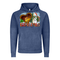 Vintage Denim Christmas Snowman Vintage Hoodie - LillyAllenDesigns