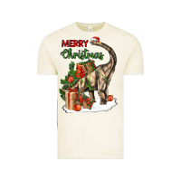 Vintage Arctic merry christmas brachiosaurus Vintage Tee - LillyAllenDesigns