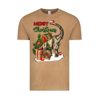 Vintage Camel merry christmas brachiosaurus Vintage Tee - LillyAllenDesigns