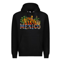 Black viva mexico Premium Hoodie - RanaPortraitStore