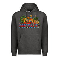 Charcoal Heather viva mexico Premium Hoodie - RanaPortraitStore