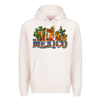 Pale Pink viva mexico Premium Hoodie - RanaPortraitStore
