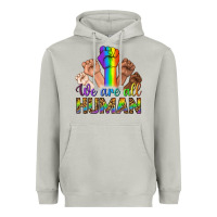 Moon Dust We Are All Human Heavyweight Hoodie - BundleAndBundleShop