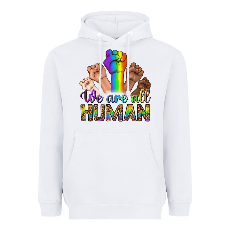 We Are All Human Heavyweight Hoodie by BundleAndBundleShop | Teevron