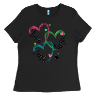 Black faith hope love Ladies Tee - MaliasSmallBusiness